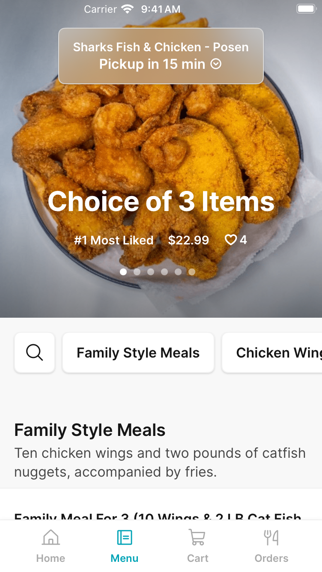 Screenshot 2 of Sharks Fish & Chicken To Go App