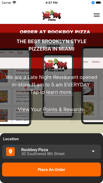 RockBoy Pizza Screenshot 1 - AppWisp.com RockBoy Pizza Screenshot 1 - AppWisp.com