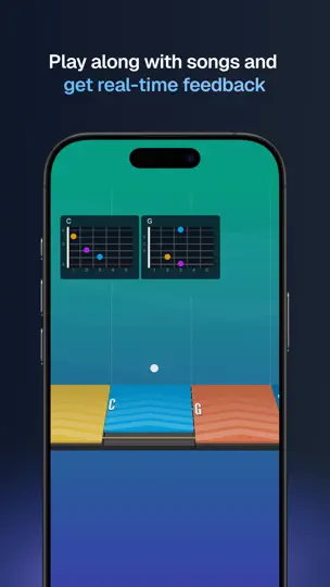 Скриншот AI Guitar Lessons By Yousician на iPhone 4