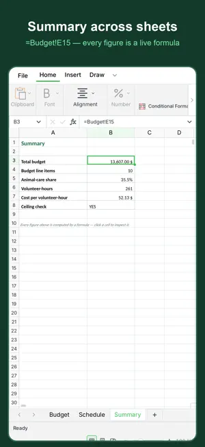 SumSheet XLSX Editor screenshot 3