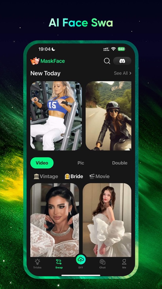 #2. MaskFace–Funny Video Generator (iOS) بواسطة: 旭 张