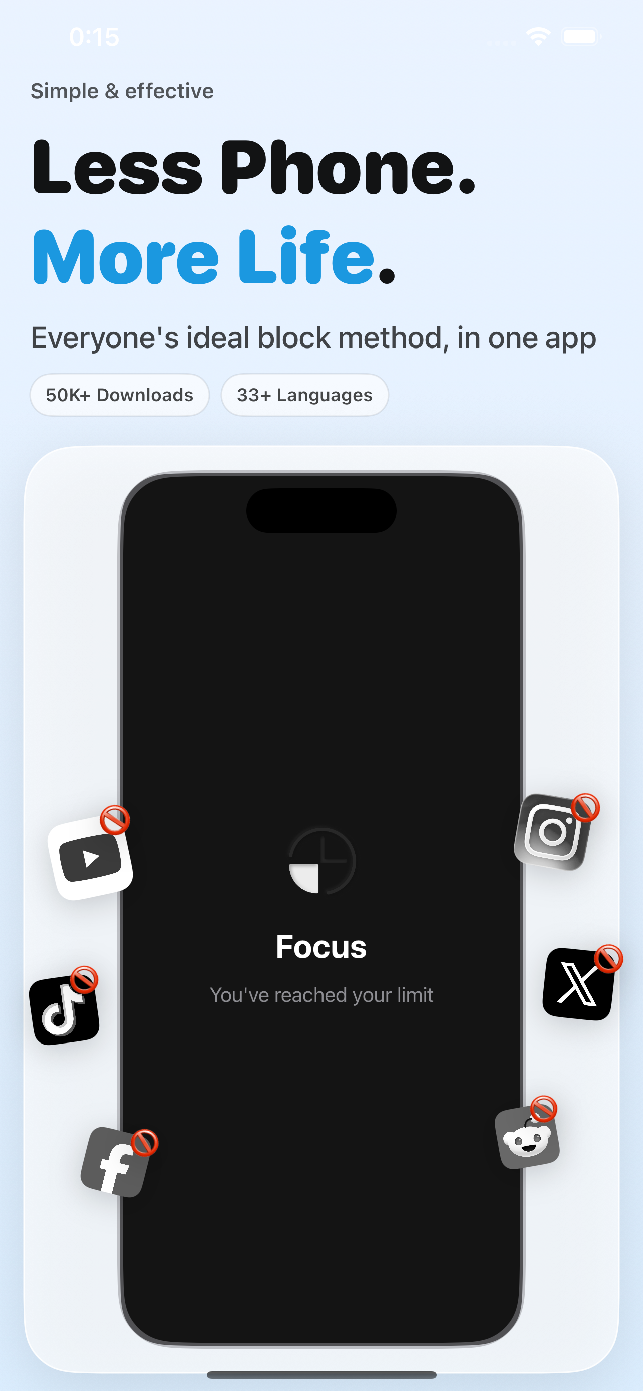 Screen Time Blocker: Focus