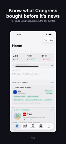 Vigil - Smart Money Tracker screenshot