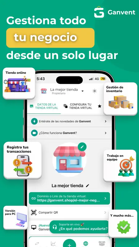 Ganvent: Crea tu tienda online screenshot 3 of 9