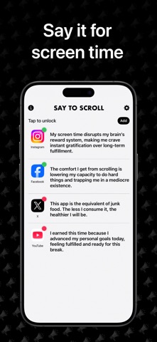 Say to Scroll - Screen Time screenshot