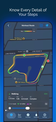 Steply: GPS Walking Tracker iPhone screenshot 1