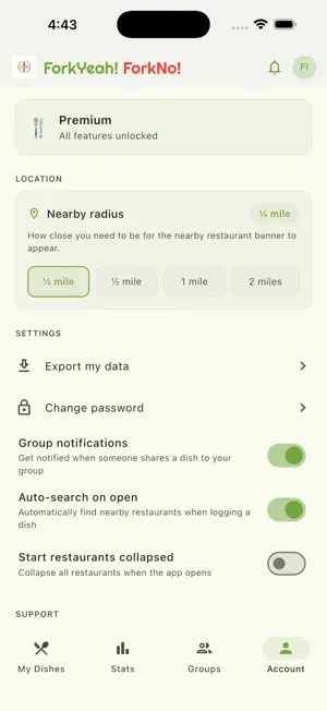 ForkYeah!ForkNo!: Dish Tracker screenshot 2