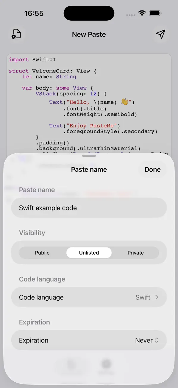 #3. PasteMe - Pastebin Client (iOS) Podle: RanduSoft SRL