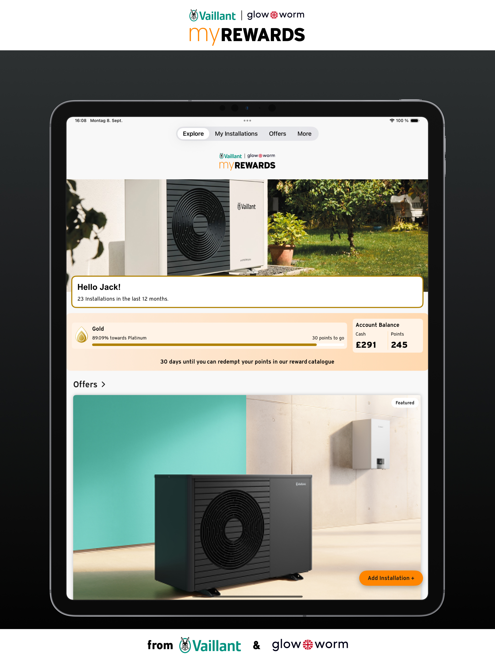 myREWARDS Vaillant & Glow-worm