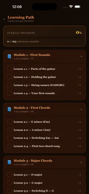TuneWise Guitar Lessons screenshot 4