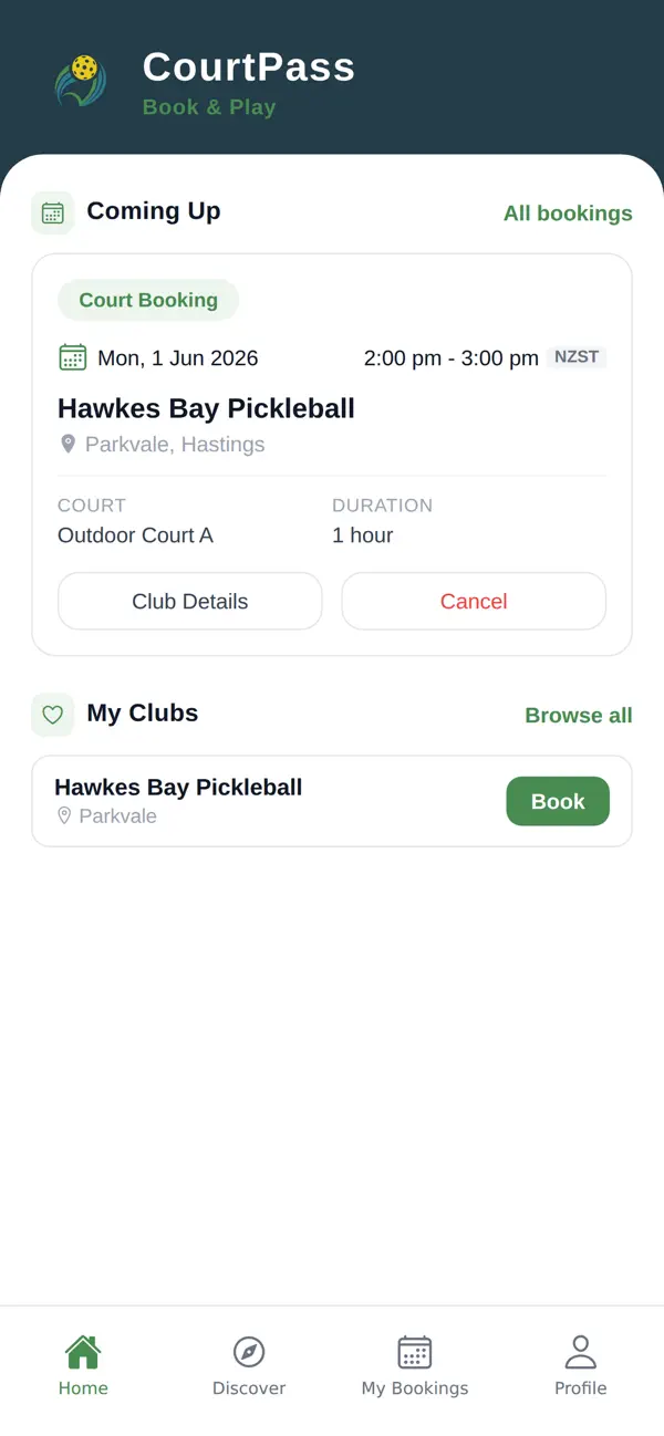 Screenshot #1 pour CourtPass: Book Pickleball