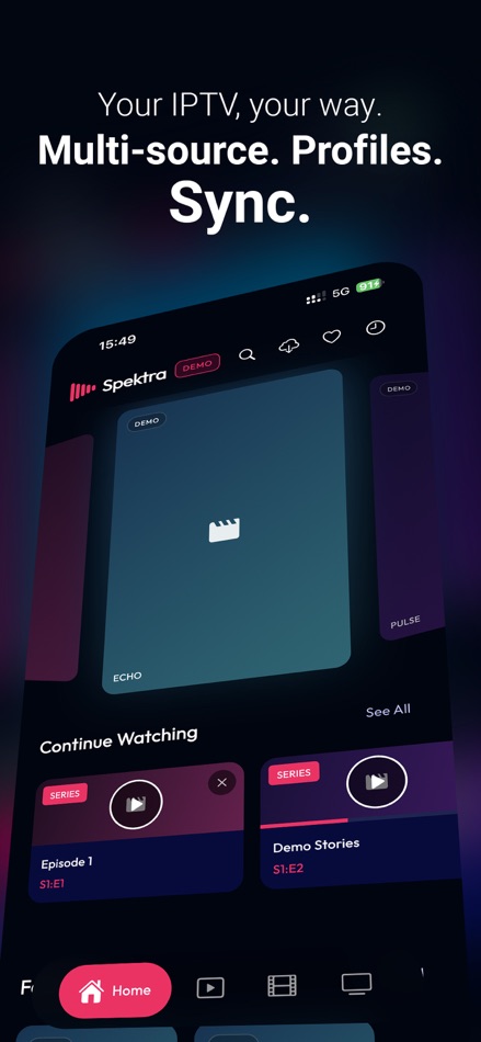 #1. Spektra IPTV Player (iOS) By: Xavier Derkenne
