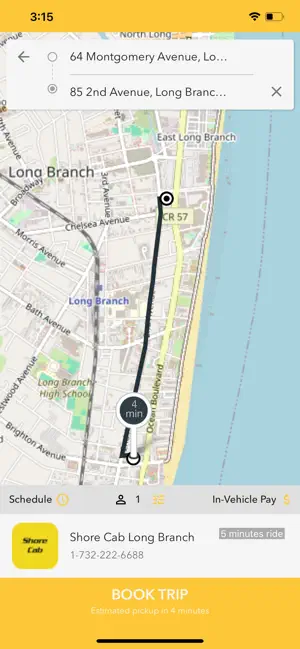 Shore Cab :Long Branch NJ Taxi screenshot 3