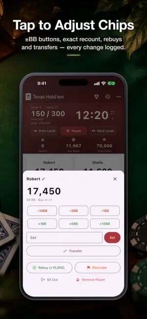 Texas Hold'em · Chips & Blinds screenshot 2