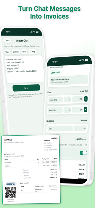 Chat Invoice Maker Screenshot 1 of 6