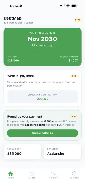 DebtMap: Debt Payoff screenshot 2