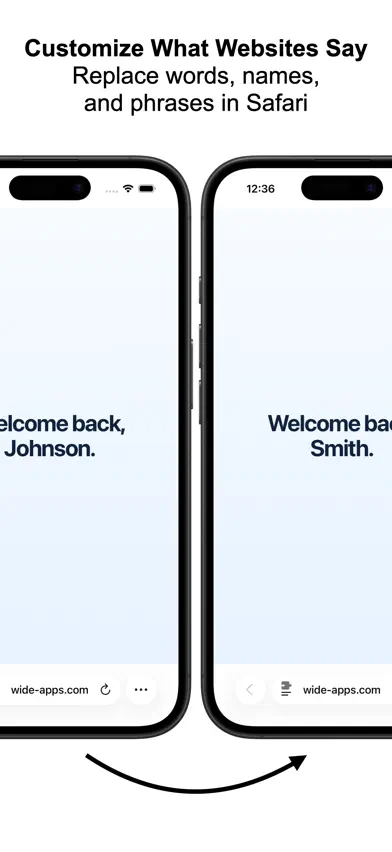 Word Replacer for Safari screenshot 1