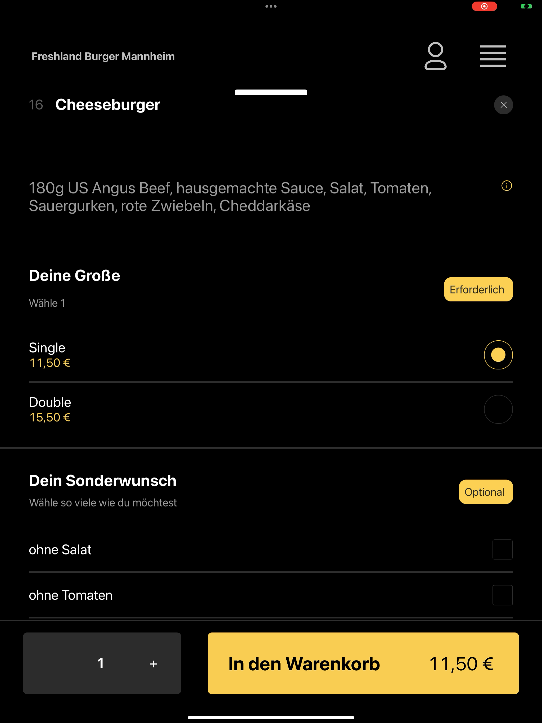 Freshland Burger Mannheim screenshot 15