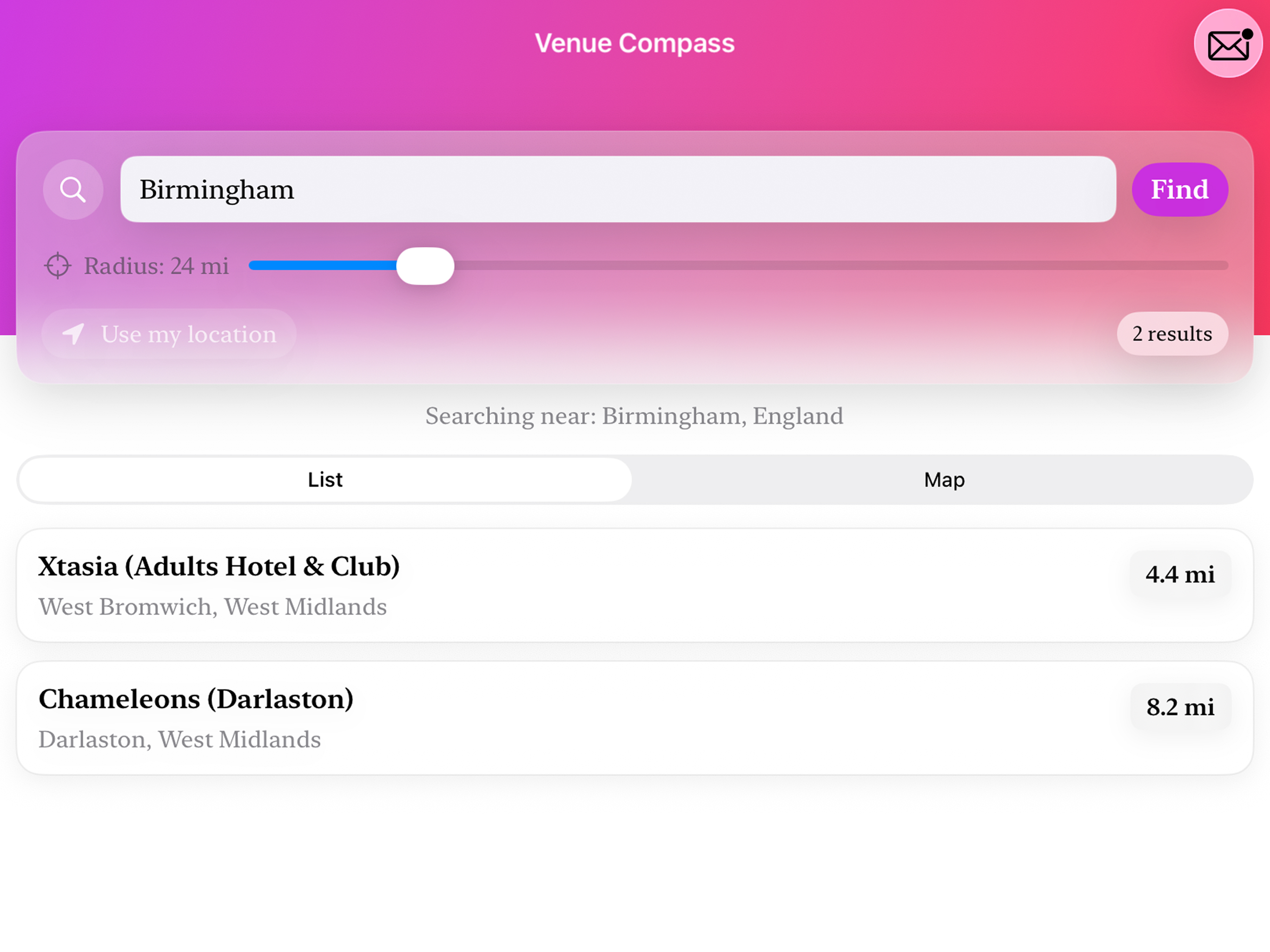 Venue Compass