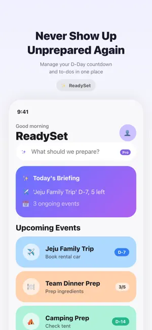 ReadySet- Smart Checklist screenshot 1