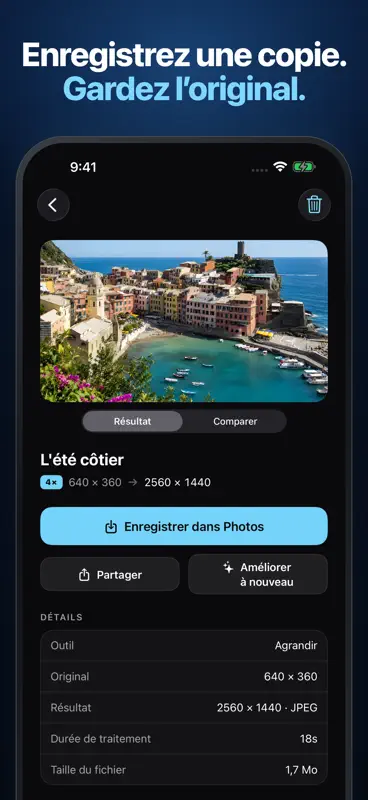 Améliorer Photo: IA Upscaler screenshot 7 of 7