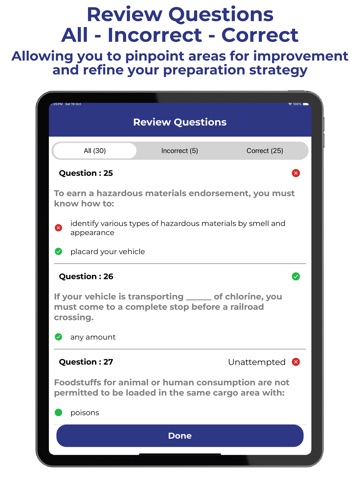 Illinois CDL Practice Test iPad screenshot