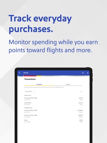 Southwest Debit iPad screenshot
