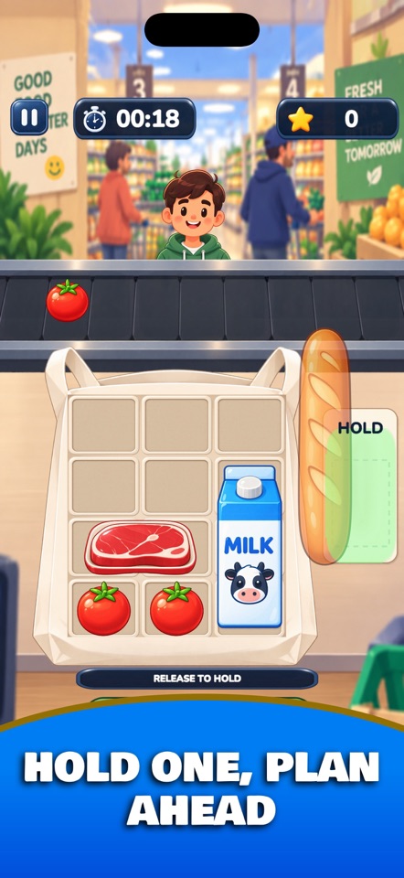 Pack It! Grocery Bag Puzzle screenshot 3