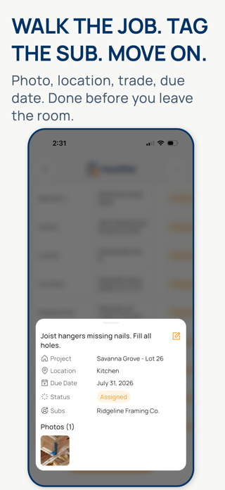 PunchPad: Punch List App Screenshot 4 of 6