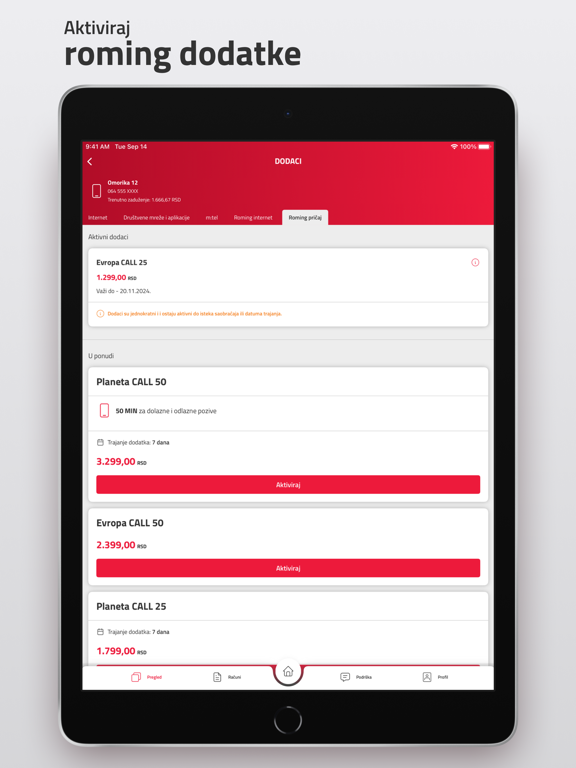 Moj mts iPad screenshot 4 - Utilities app