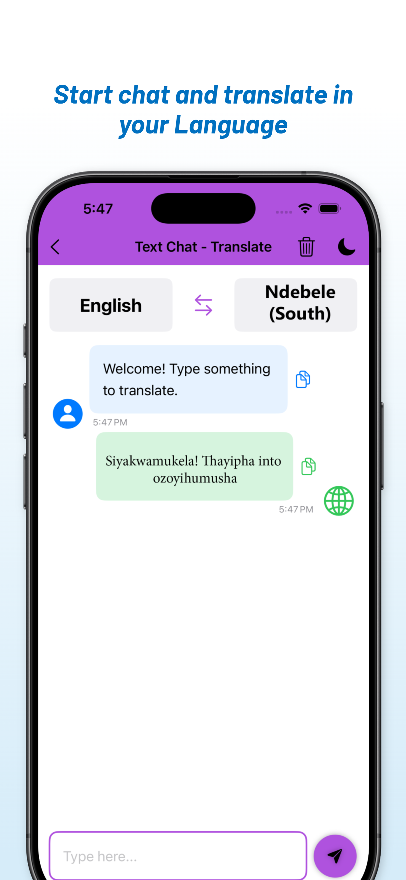English - Ndebele (South) Tran screenshot 5