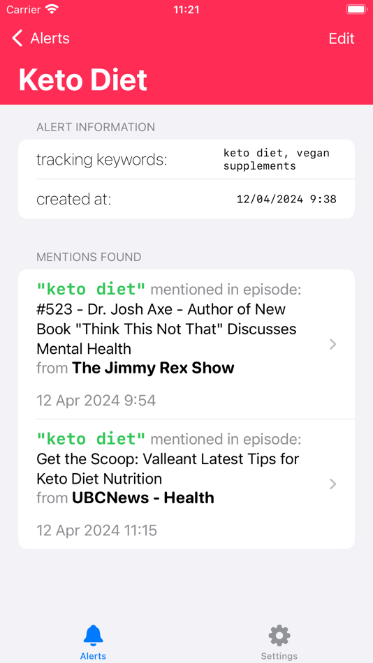 #2. Podcast Scanner Alerts (iOS) 由: Biographics Consultoria e Design LTDA