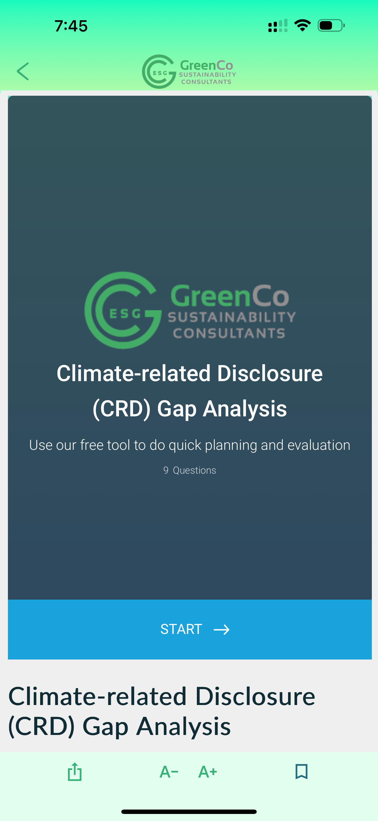 GreenCo ESG Action Toolkit+ AI