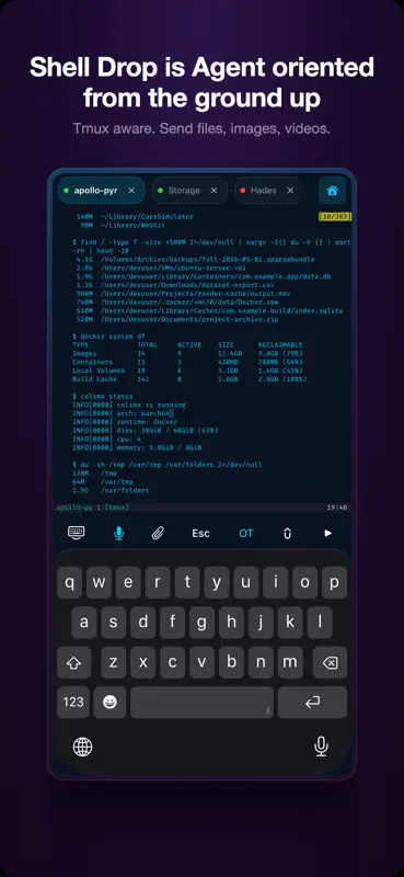 Shell Drop: AI Agent Terminal screenshot 2 of 6