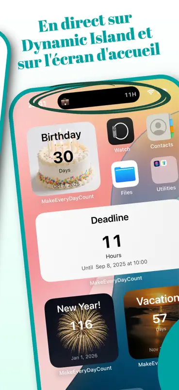 MakeEveryDayCount: Décompte screenshot 2 of 3