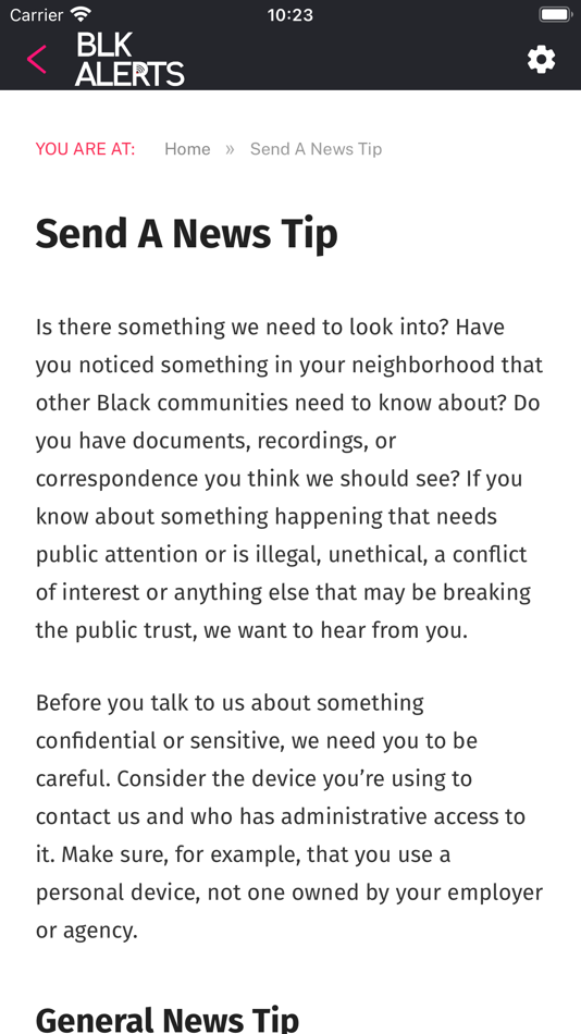 #5. BLK ALERTS (iOS) 由: UNMUTEDCO, LLC