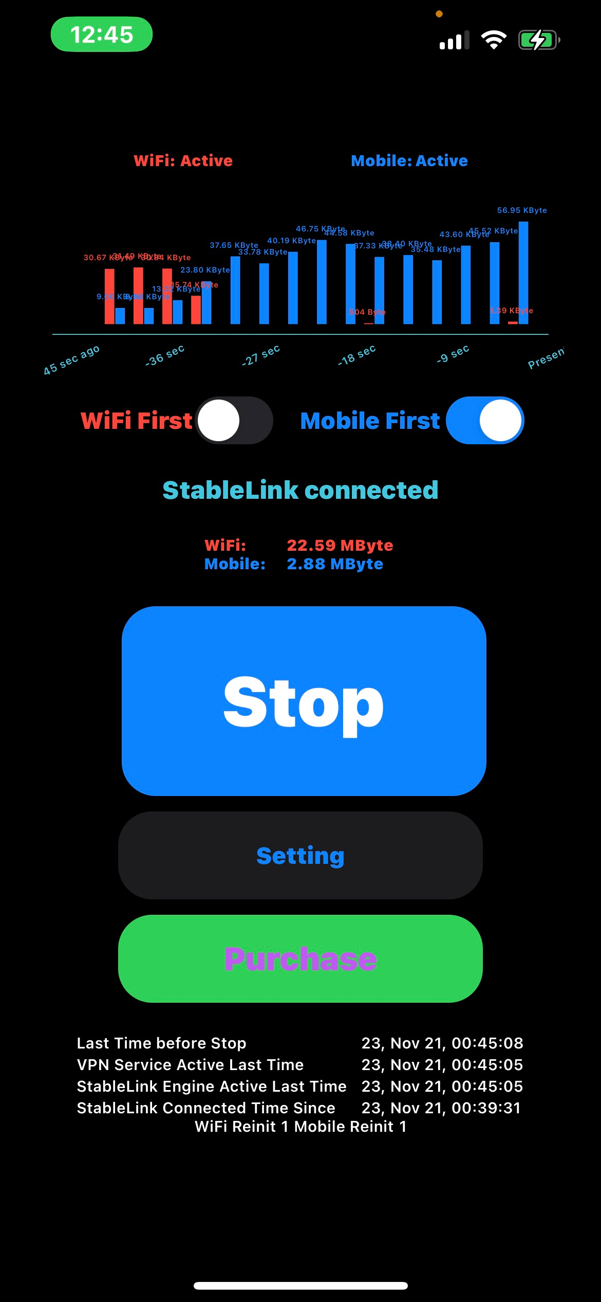 StableLink-cross wifi/cellular