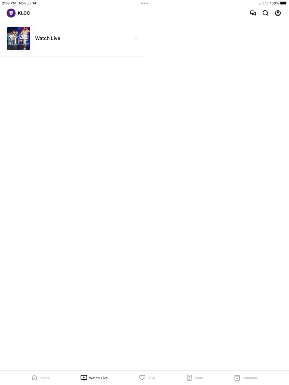 Kingdom Life Christian Church iPad screenshot 2 - Lifestyle app