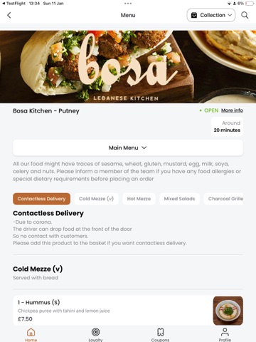 Bosa Kitchen iPad screenshot