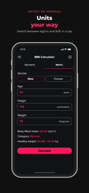 BMI Calculator and Tracker screenshot 2