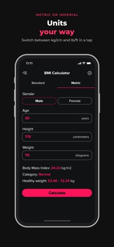 BMI Calculator and Tracker Screenshot 2 of 5