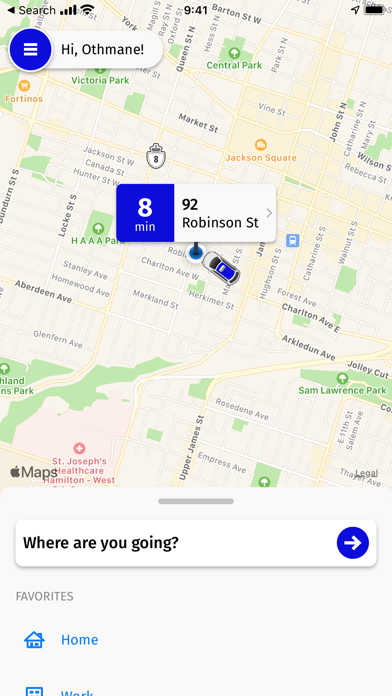 Blue Line Taxi Hamilton ON Screenshot