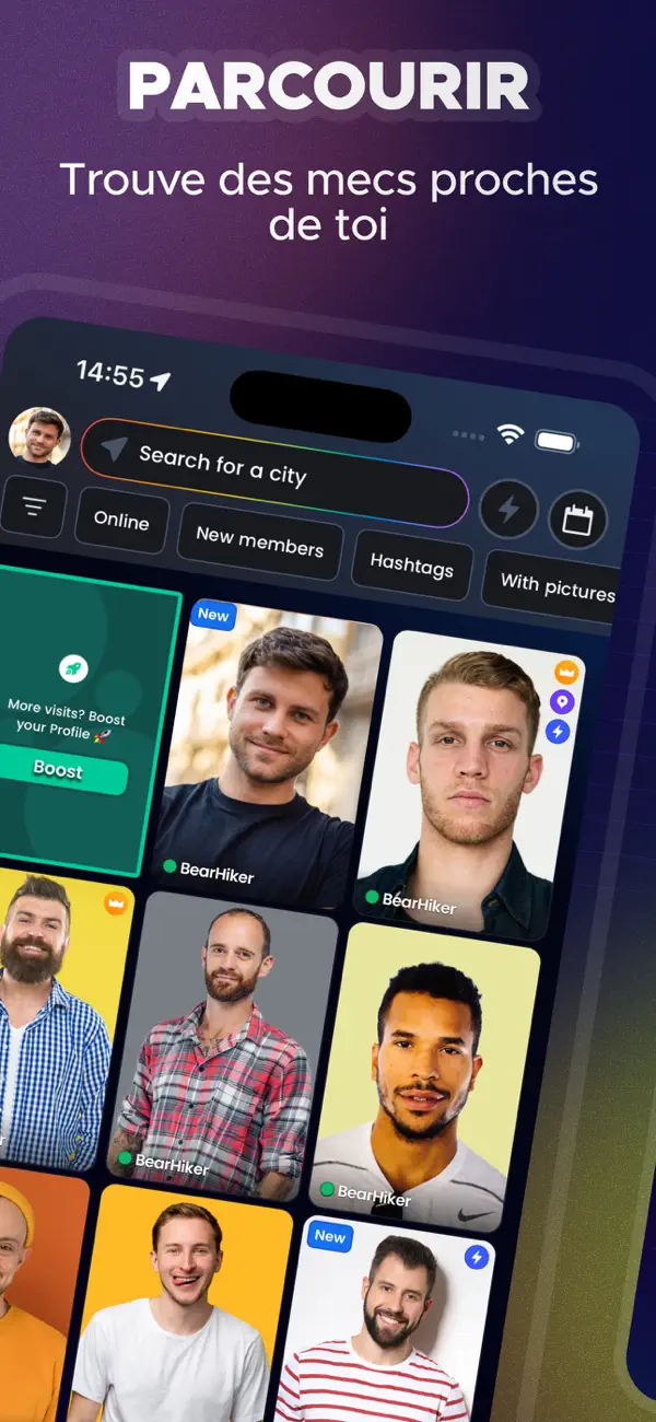 Screenshot #2 pour BEARWWW : Chat Gay & Rencontre