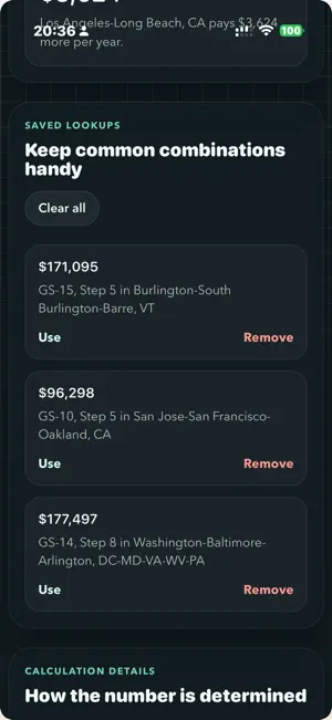 GS Pay Calculator screenshot 1