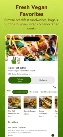 Take Two Cafe iPhone screenshot