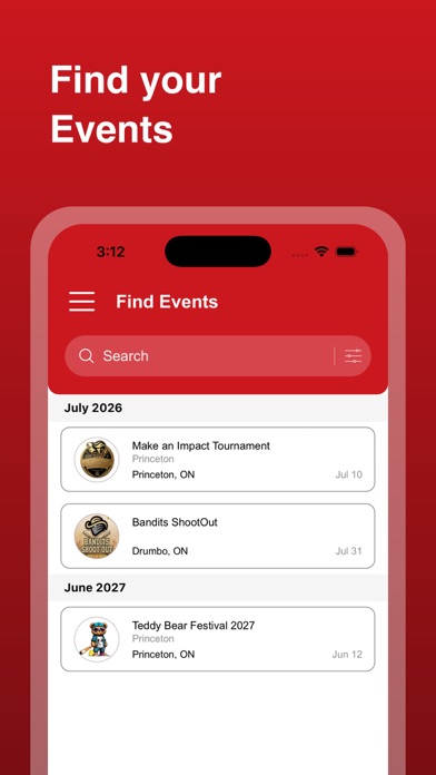 UTM Fastpitch Tournaments iPhone screenshot