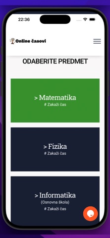 Platforma Online časovi screenshot