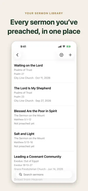 SermonSteward: Sermon Writer screenshot 1