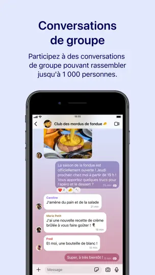 Capture d'écran de Signal - Messagerie Privée sur iPhone 6