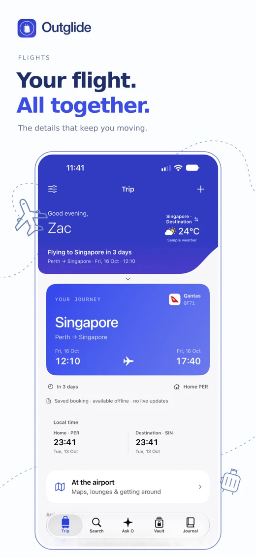 Outglide: Flight Tracker screenshot 1